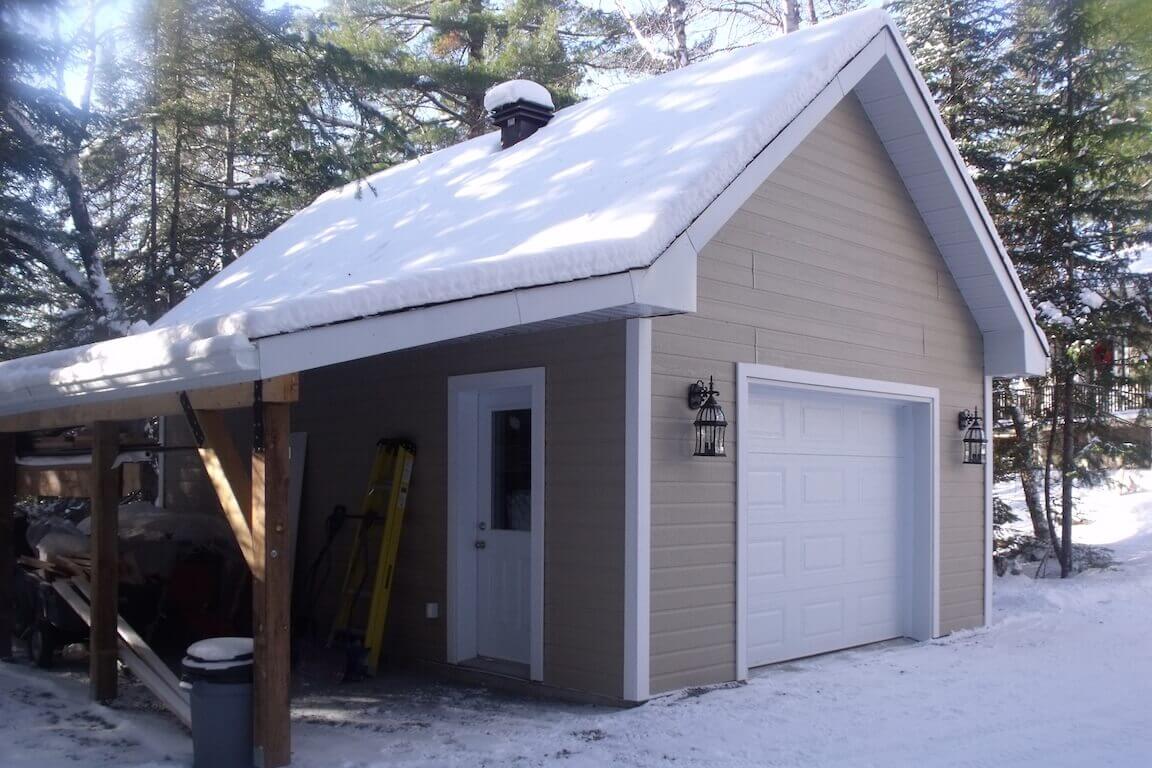 garage-detache Construction neuve d'un garage détaché, plan personnalisé réalisé par Architecture MBTP